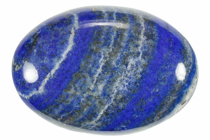 Polished Lapis Lazuli Palm Stone - Pakistan #352539